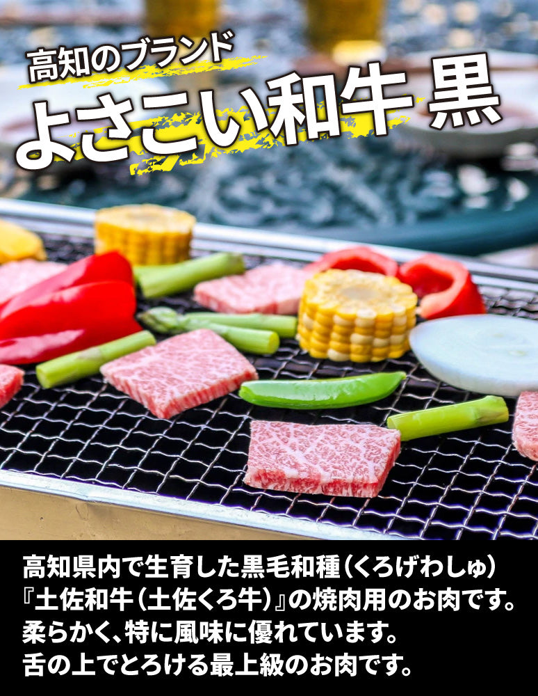 高知/産直送料込み]高知県産よさこい和牛黒 焼肉[冷凍] – おとりよせ