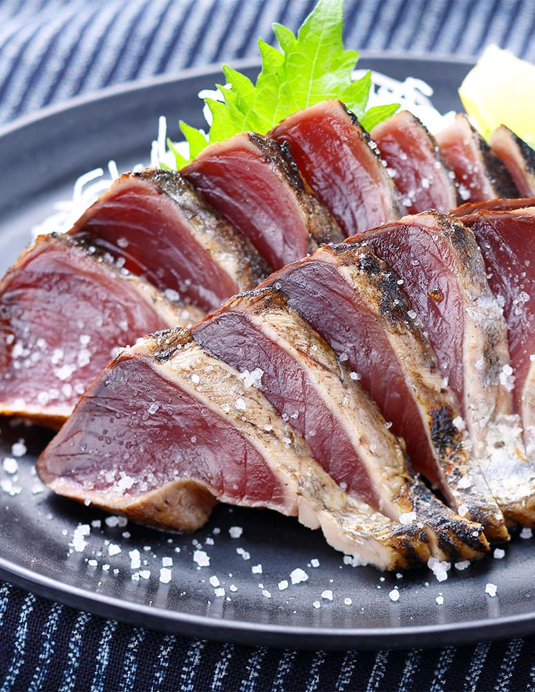 [高知/産直送料込み]明神水産 藁焼きたたき塩 2節ギフト[FSI-1][冷凍]