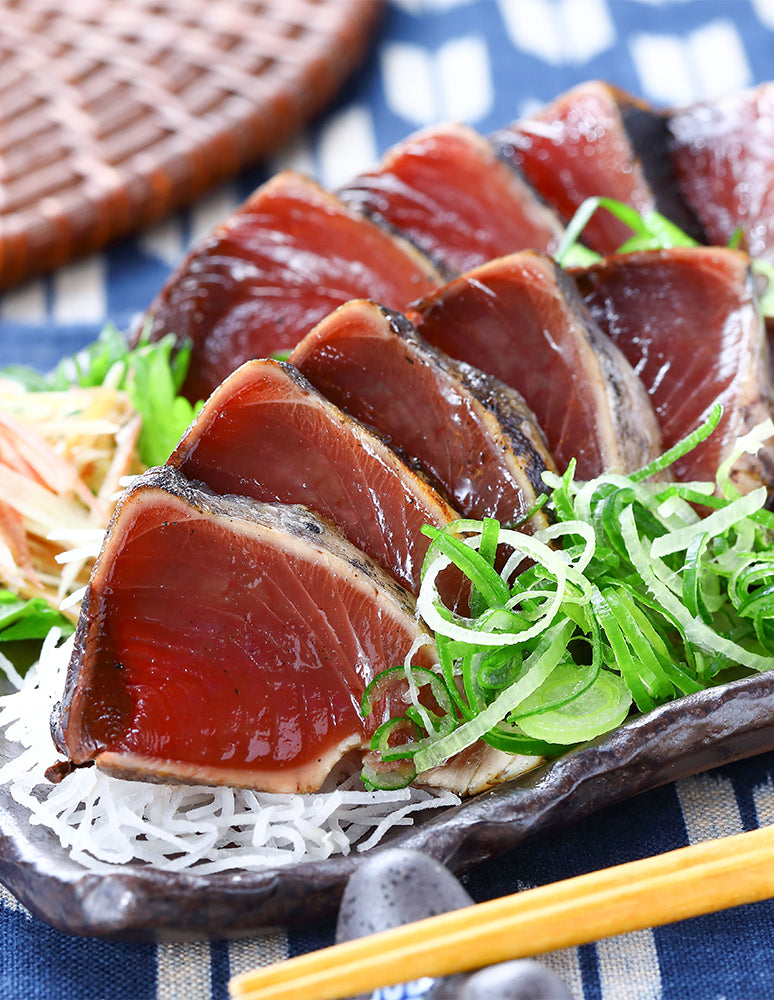 高知/産直送料込み]明神水産 藁焼き鰹たたき 食べきり小分けパック×4個